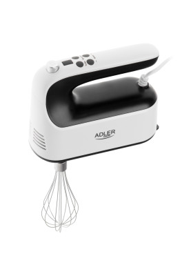 Міксер Adler AD 4229 ручний/ 600Вт/ 9 швидкостей/ Turbo/ контейнер для аксесуарів/ білий