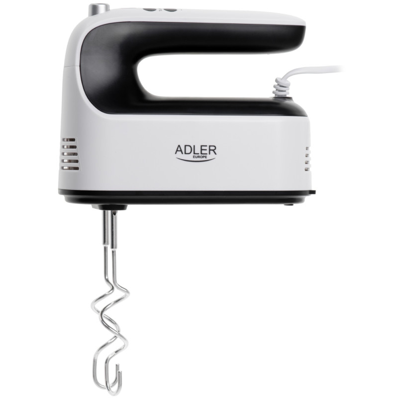 Міксер Adler AD 4229 ручний/ 600Вт/ 9 швидкостей/ Turbo/ контейнер для аксесуарів/ білий