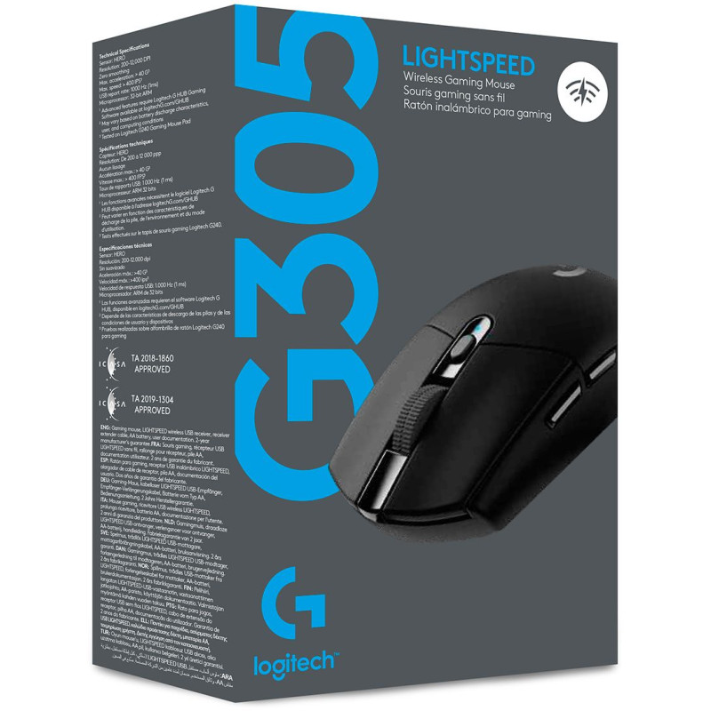 Мишка Logitech G305 бездротова Black USB