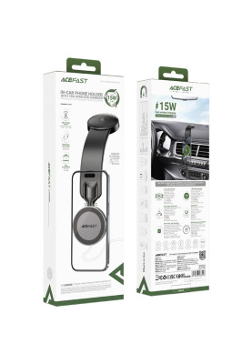 Автомобільне кріплення для смартфона D37 Magnetic wireless (на панель) Acefast