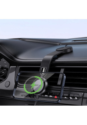 Автомобільне кріплення для смартфона D37 Magnetic wireless (на панель) Acefast
