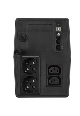 ДБЖ FSP IFP1500, 1500VA, 900W, SCHUKO * 2 + IEC * 2,12V / 9AH * 2, LCD VERSION, 230V, CE, EAC
