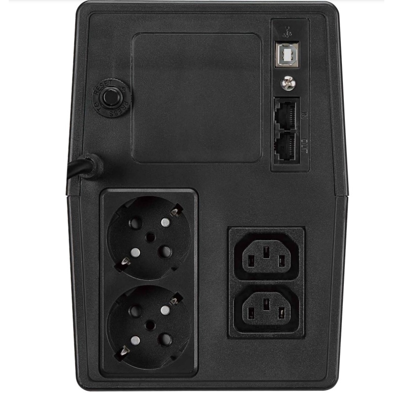 ДБЖ FSP IFP1500, 1500VA,900W,SCHUKO*2+IEC*2,12V/9AH*2,LCD VERSION,230V,CE,EAC