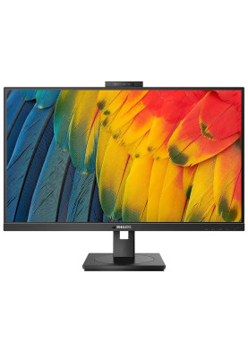 Монітор TFT 23.8" Philips 24B1U5301H, FHD, IPS, 75Гц,  HDMI, DP, USB-C, RJ-45, USB-hub, webcam, HAS, Pivot, колонки, чорний