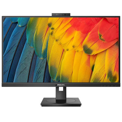 Монітор TFT 23.8" Philips 24B1U5301H, FHD, IPS, 75Гц,  HDMI, DP, USB-C, RJ-45, USB-hub, webcam, HAS, Pivot, колонки, чорний