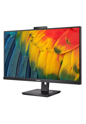 Монітор TFT 23.8" Philips 24B1U5301H, FHD, IPS, 75Гц,  HDMI, DP, USB-C, RJ-45, USB-hub, webcam, HAS, Pivot, колонки, чорний