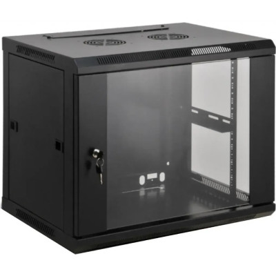 Шафа настінна 19", 15Ux600x600, (Ш*Г), зібрана, чорна