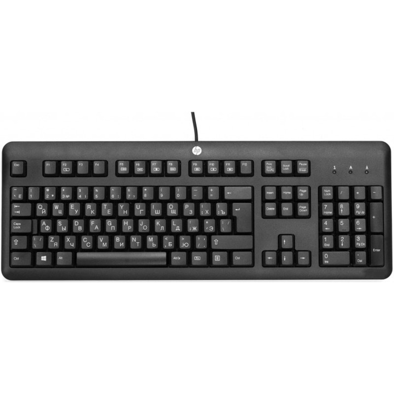 Клавіатура HP USB дротова, чорна QY776AA