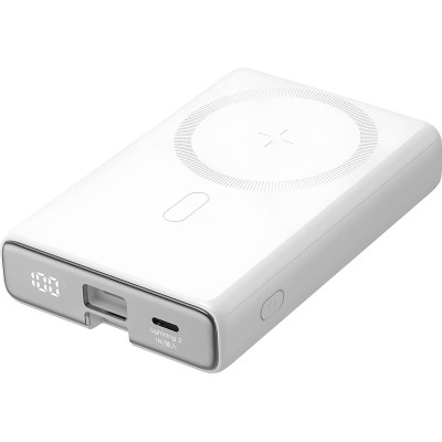УМБ Joyroom Magnetic Wireless 10000mAh JR-PBM01 20W QC,  USB-C In/Out White