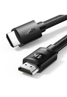 Кабель HDMI M - M, 5.0 м, V2.0 Cafule 4K@60Hz, в поліуретановій оплітці HD119 UGREEN