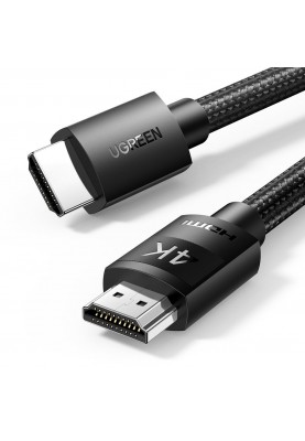Кабель HDMI M-M, 5.0 м, V2.0 Cafule 4K@60Hz, в поліуретановій оплітці HD119 UGREEN