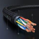 Кабель HDMI M - M, 5.0 м, V2.0 Cafule 4K@60Hz, в поліуретановій оплітці HD119 UGREEN