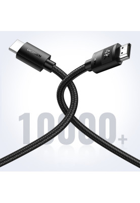 Кабель HDMI M - M, 5.0 м, V2.0 Cafule 4K@60Hz, в поліуретановій оплітці HD119 UGREEN