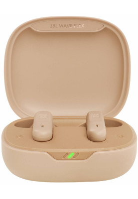 Навушники з мікрофоном JBL TWS Wave Flex Beige JBLWFLEXBEG