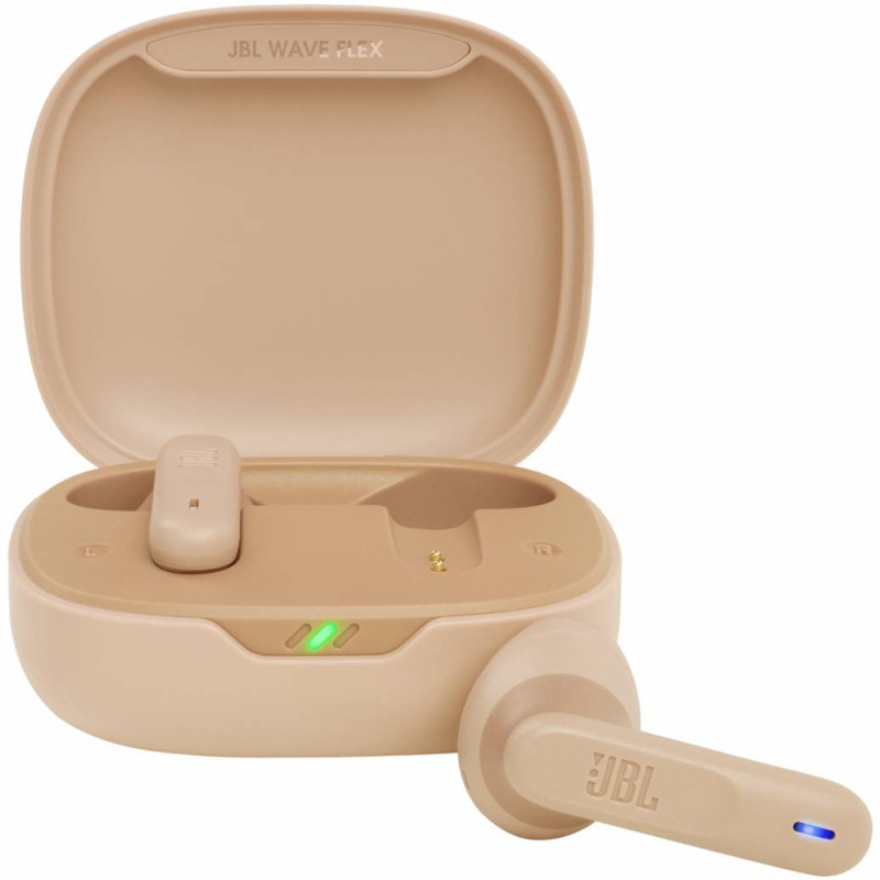 Навушники з мікрофоном JBL TWS Wave Flex Beige JBLWFLEXBEG