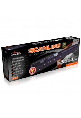 Сканер A4 Media-Tech ScanLine MT4090 (900 dpi, USB, Micro SD, портативний, 2 бат-ки АА, OCR, чорний)