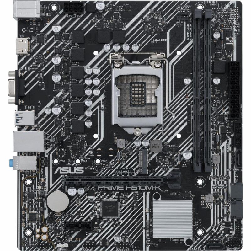 ASUS PRIME H510M-K (1200/H510, 2*DDR4, 1xPCIex16, DVI/VGA, 4xSATAІІІ, M.2, GLan, 7.1ch, mATX)