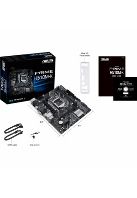 ASUS PRIME H510M-K (1200/H510, 2*DDR4, 1xPCIex16, DVI/VGA, 4xSATAІІІ, M.2, GLan, 7.1ch, mATX)