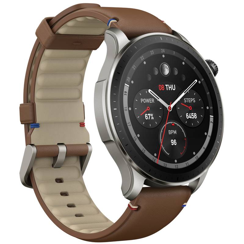 Годинник Amazfit GTR 4 Vintage Brown Leather