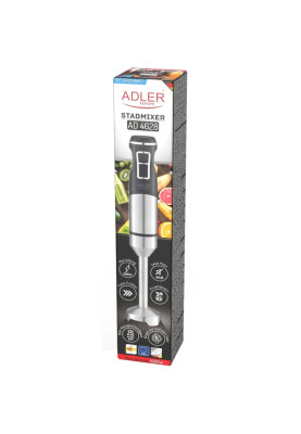 Блендер Adler AD 4628 ручний/ 1500Вт/ 1 швидк./ без чаші/ Turbo/ Ice Crush/ чорний