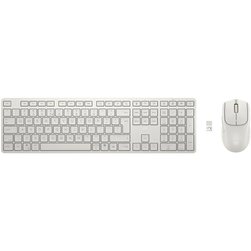 Комплект бездротовий HP 490C мишка і клавіатура Multi-Device Dual-Mode з підставкою, білий