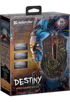 Мишка Defender  Destiny GM-918, ігрова, 3200dpi., 6кн., кабель 1,5м
