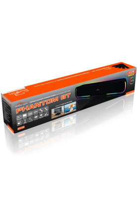 Акустична система 2.0 Media-Tech Bluetooth Soundbar PHANTOM BT 10Вт., LED Light