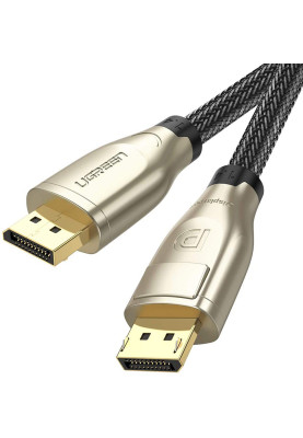 Кабель DisplayPort M - M 2.0 м, V1.4 8K Zinc Alloy Shell DP112 чорний UGREEN