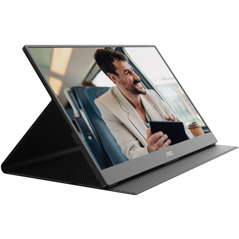 TFT 15.6" AOC 16T20E2, IPS, HDMI, USB- C, колонки, чорний