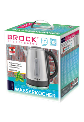 Електрочайник BROCK WK 9903 SS 1850Вт/ 1.7л/ нержавіюча сталь