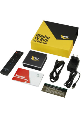 TV Медіаплеєр Ugoos X4Q EXTRA 4/128Gb/Amlogic S905X4/Android 11/WiFi 2.4G+5G/BT 5.1/BT Voice Gyro