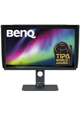 TFT 32" BenQ SW321C, IPS, 4K, 99% Adobe RGB, HDMI, DP, USB Type-C, USB хаб, Card Reader, сірий