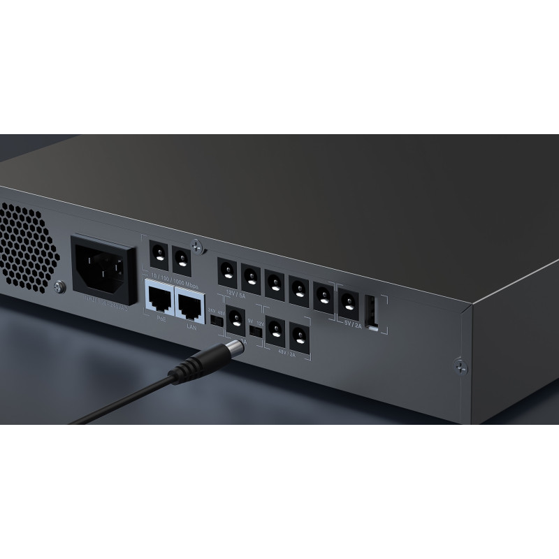 ДБЖ Marsriva DC UPS KP9 240VAC 11xDC+PoE24V1A+USB,2x48V2.A,1x912V3A,7x12V5A,1x5V2A  100W 24000mAh