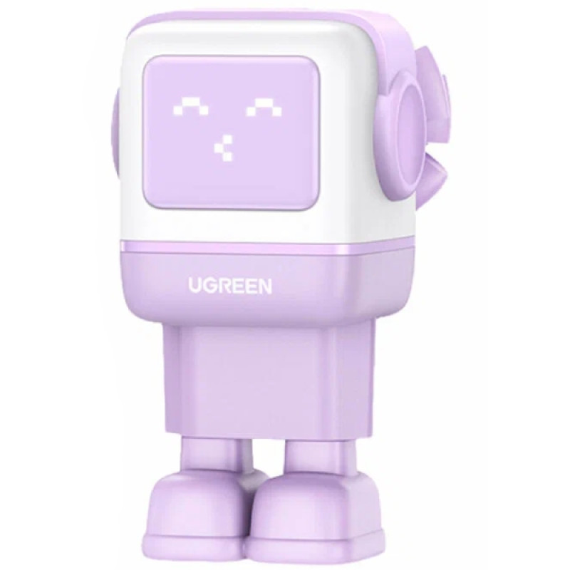 Зарядний пристрій 3xUSB 65W (2xUSB-C+USB-A) Gan Robot tech Fast Charger Фіолетовий CD361 Ugreen