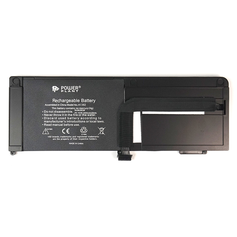 Акумулятор PowerPlant для ноутбуків APPLE MacBook Pro 15.4" (A1286, A1382) 10.8V 5400mAh