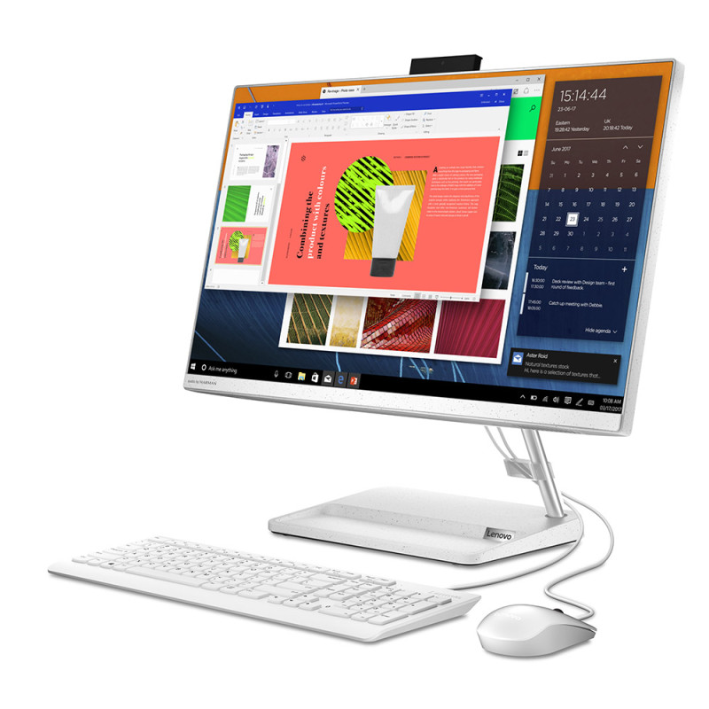 Моноблок Lenovo AIO 3 23.8"FHD IPS/i5-1135G7/8/1TB+256SSD/Intel HD/DOS/White