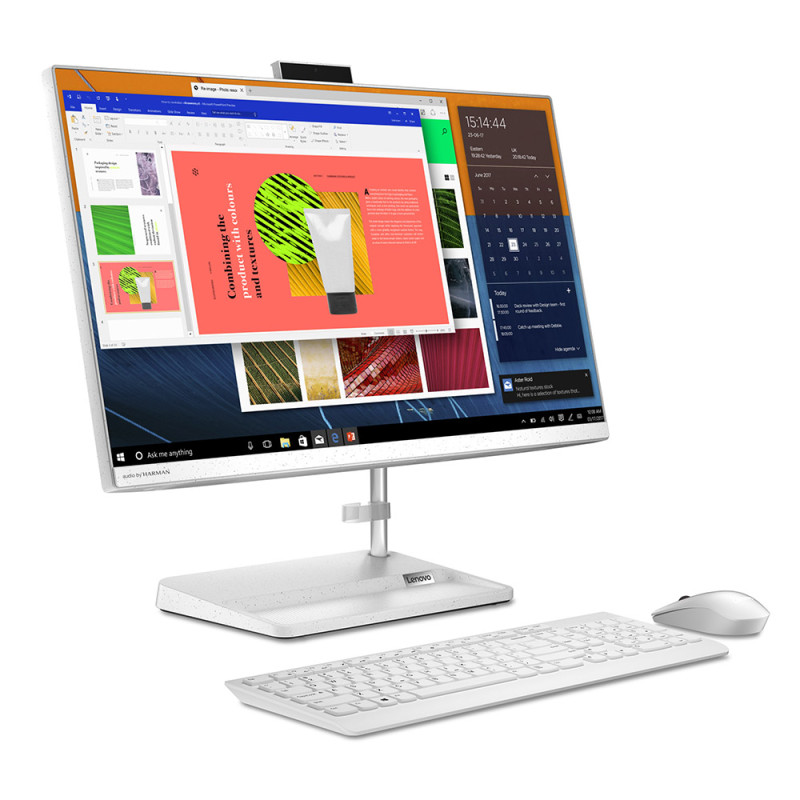 Моноблок Lenovo AIO 3 23.8"FHD IPS/i5-1135G7/8/1TB+256SSD/Intel HD/DOS/White