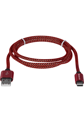 Кабель USB AM-Type-C M, 1.0 м, червоний, 09-03T PRO Defender