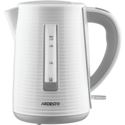 Електрочайник Ardesto EKL-F17WG 1.7л/2150Вт/strix контроль/колір білий + сірий