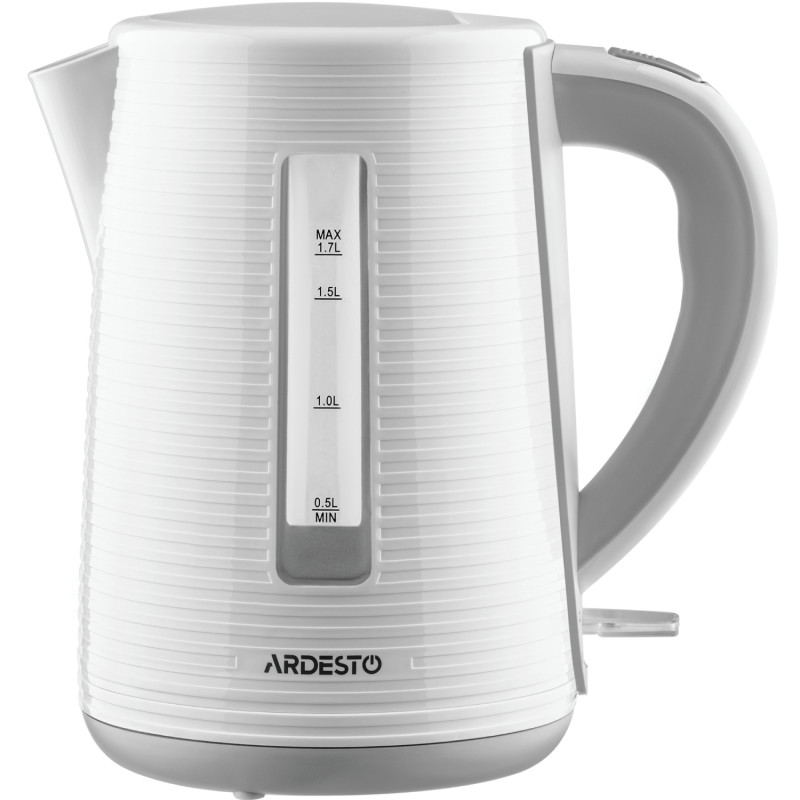 Електрочайник Ardesto EKL-F17WG 1.7л/2150Вт/strix контроль/колір білий + сірий