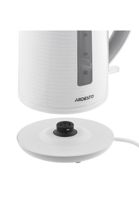 Електрочайник Ardesto EKL-F17WG 1.7л/2150Вт/strix контроль/колір білий + сірий