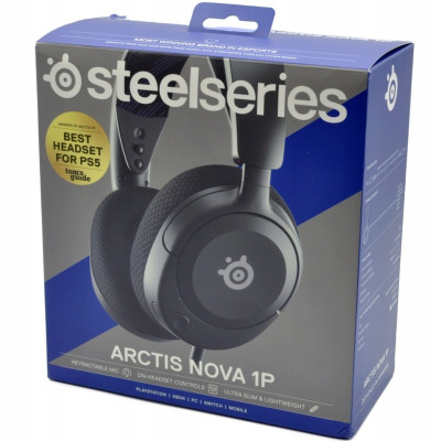 Ігрова гарнітура SteelSeries Arctis Nova 1P Black MultiPlatform Ігрова гарнітура SteelSeries Arctis Nova 1P Black MultiPlatform