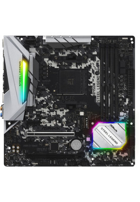 ASRock B450M STEEL LEGEND/REF (AM4/B450, 4*DDR4, 2xPCIex16, DP, HDMI, 4xSATAІІІ, 2xM.2, GLan, 8ch,