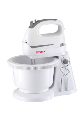 Міксер BROCK HMB 3009 WH стаціонарний 300Вт/ 2л/ 5 швидк./ турбо режим/ білий
