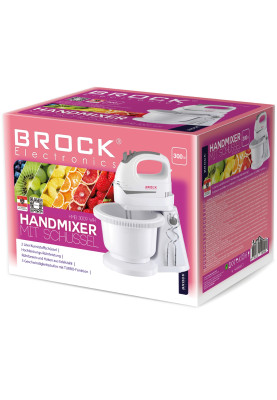 Міксер BROCK HMB 3009 WH стаціонарний 300Вт/ 2л/ 5 швидк./ турбо режим/ білий