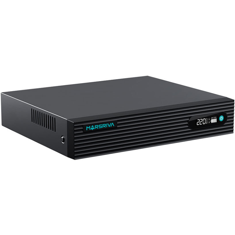 ДБЖ Marsriva DC UPS KP9 Pro 240VAC 12xDC+PoE24VGigabit1A+USB, 14V/16V/19V/24V/48V/53V 100W 24000mAh