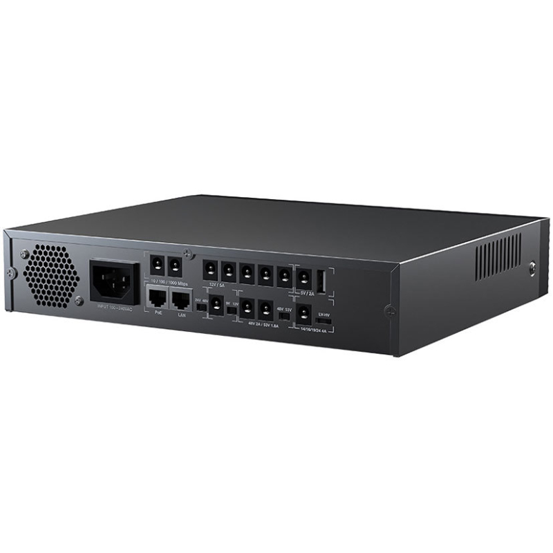 ДБЖ Marsriva DC UPS KP9 Pro 240VAC 12xDC+PoE24VGigabit1A+USB, 14V/16V/19V/24V/48V/53V 100W 24000mAh