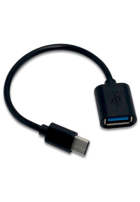 Перехідник USB3.1 Type-C --> USB 3.0 (OTG) 0.2м. чорний OEM