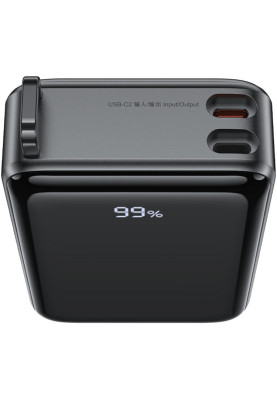 УМБ Acefast 20000mAh 67W PD3.0 20В/3.35A Type-C, USB-A, with cable, Li-ion M4 Black