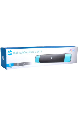 Акустична система 2.0 HP DHE-6010, 3,5мм + USB, 6Вт, Sound Bar LED RGB